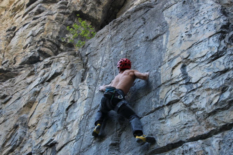 Moritz im 6c