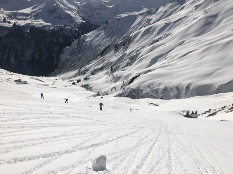 Superhänge unweit des Gipfels