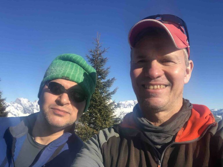 Sam und Christian auf 1860m