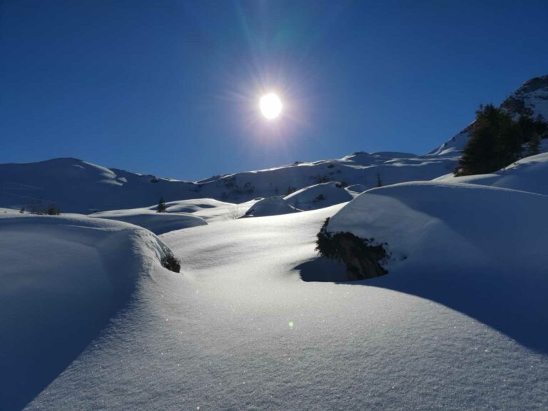 Winterlandschaft im Aufstieg bei ca. 1850m