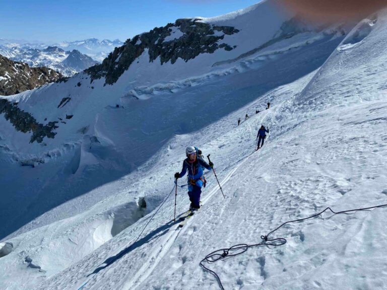Im Aufstieg bei 3500m