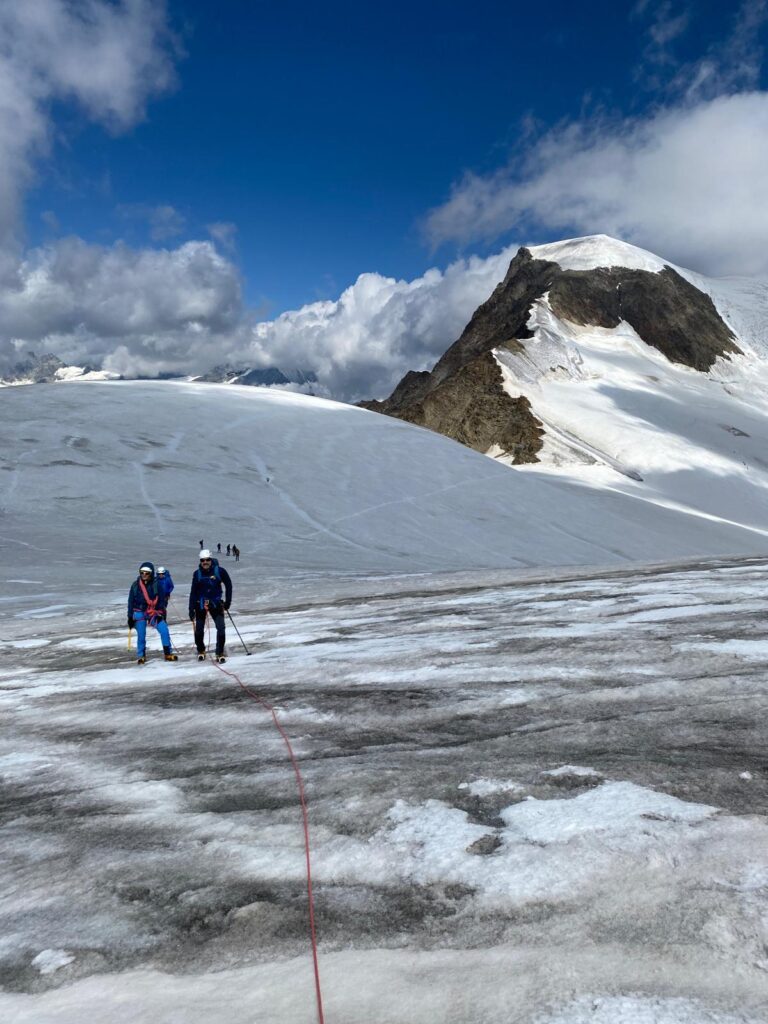 Blick zurück zum Alphubel