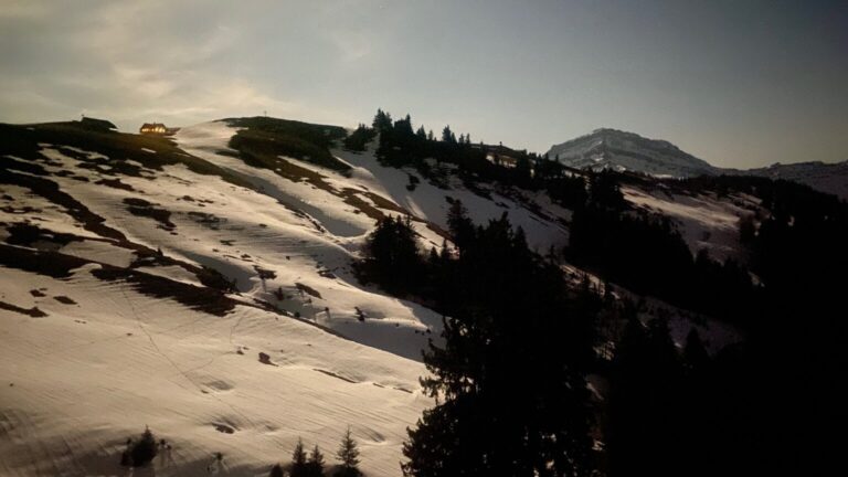 Im Vollmondlicht zurück in's Tal