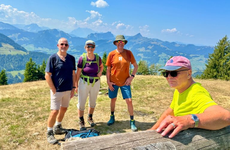 auf dem Hinterfallenkopf